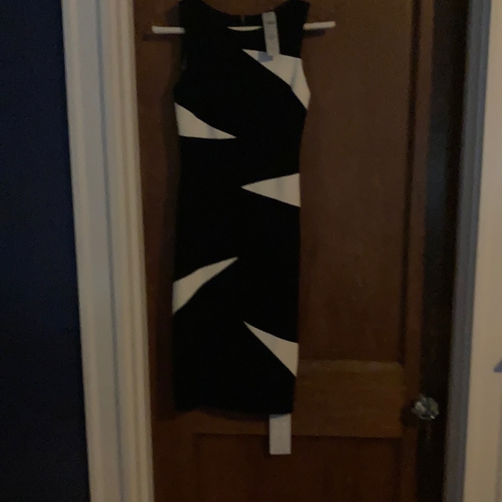 Size 2 bodycon lined cache dress. Never worn.